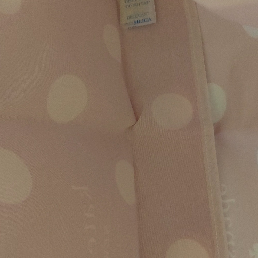 Kate Spade New York Cotton Candy Canvas Tote Bag Pink Polka Dot NWT  1 LEFT! - Picture 11 of 13
